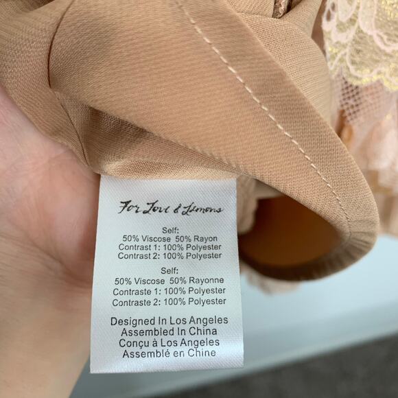 For Love And Lemons Claire Pleated Ruffle Dress - Picture 14 of 16